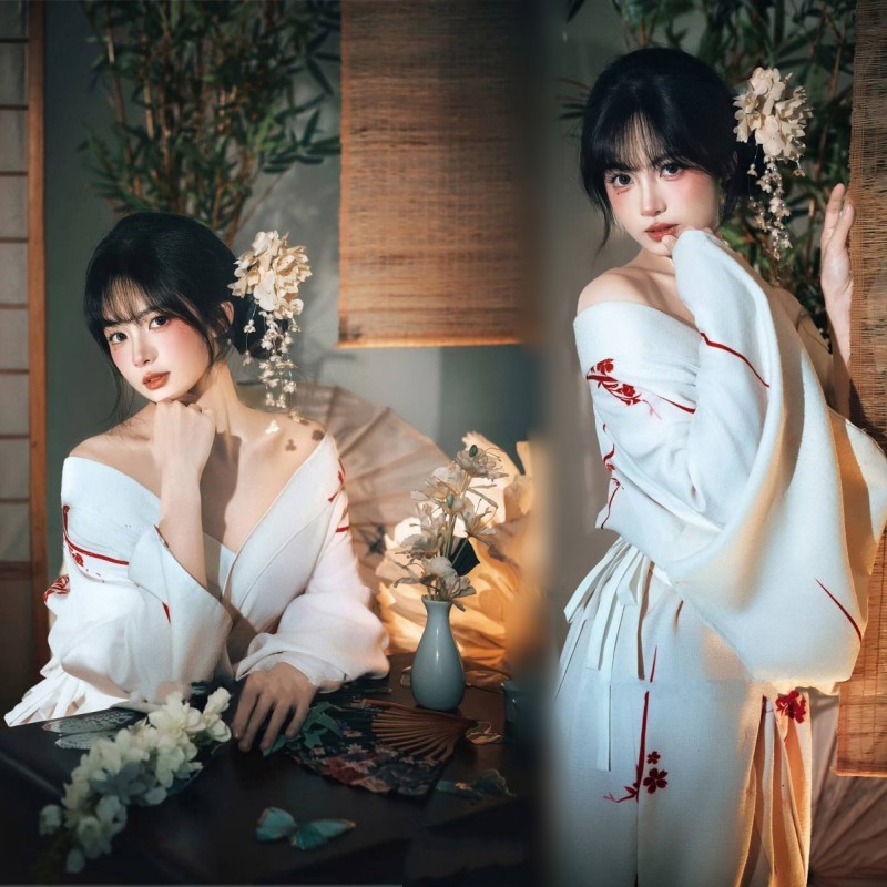 神明少女和服女主题拍照日系