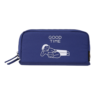 日本文具kokuyo国誉Noritake联名限定款HACO·HACO大容量笔袋多功能桌面收纳包化妆包简约学生铅笔盒送斑马笔