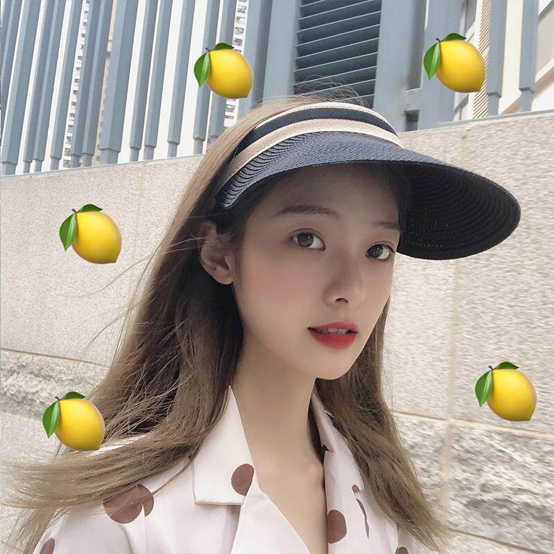 网红空顶帽草帽女夏天防晒帽子防紫外线遮阳帽户外骑车百搭太阳帽在类目 服饰配件/皮带/帽子/围巾, 帽子中 - 来自Buy2taobao.com提供专业的淘宝代购服务