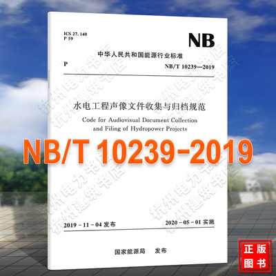 NB/T10239-2019水电工程声像文件收集与归档规范