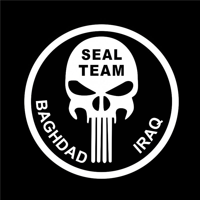 防水反光汽车贴纸电动摩托美军特种兵1029海豹特种突击队惩罚者标