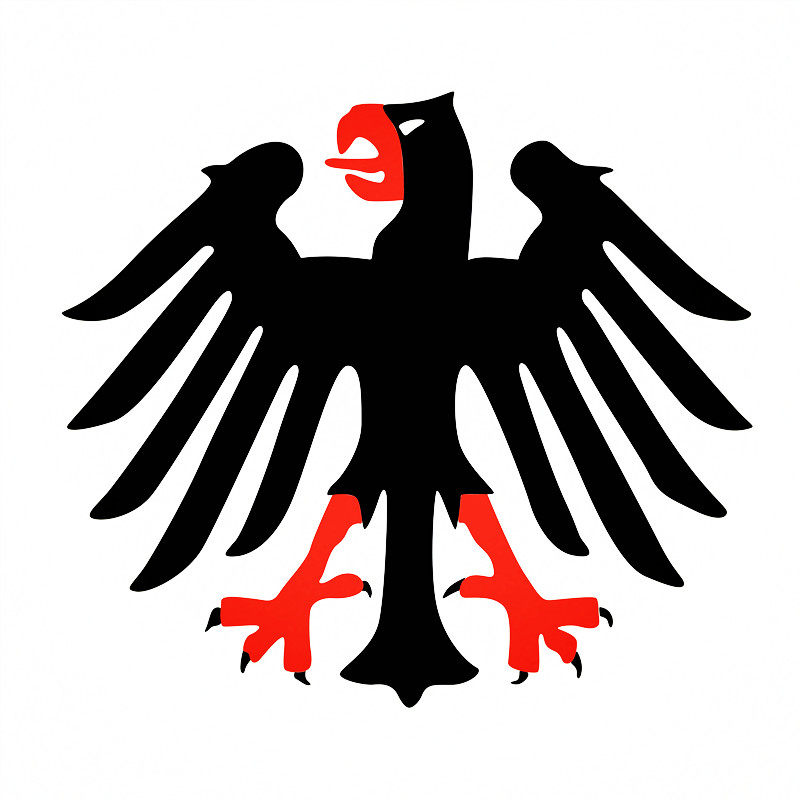 反光防水汽车电动机车老鹰c33德国联邦总统旗标志车身