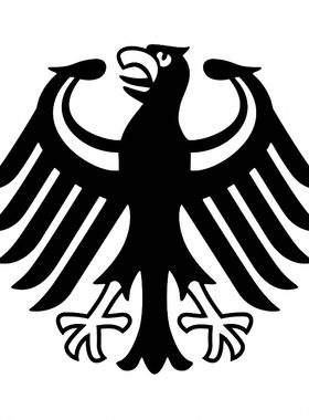 汽车反光贴纸德国政府鹰标