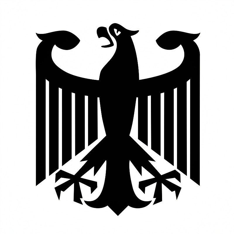 汽车贴纸镂空德意志联邦之鹰