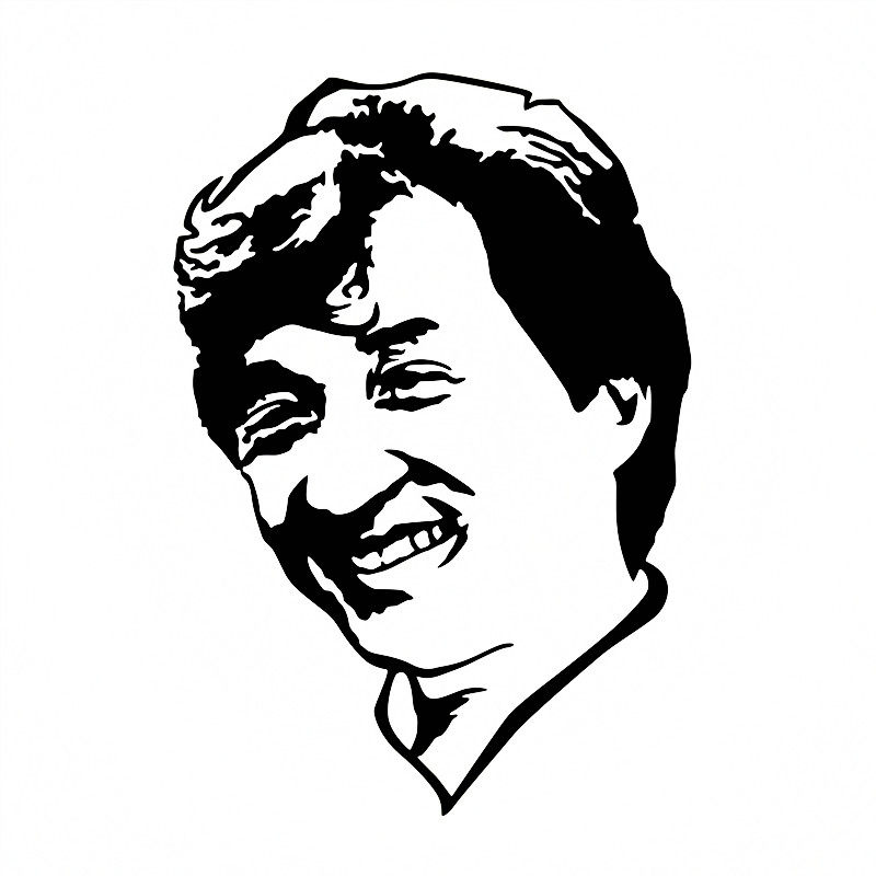 防水反光汽车贴纸车身贴影视明星大哥头像305成龙jackie chan