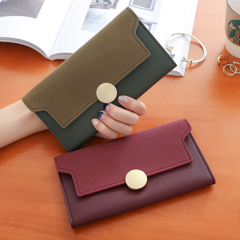女士钱包女长款2019新款薄时尚超薄韩版个性ins复古港风简约森系