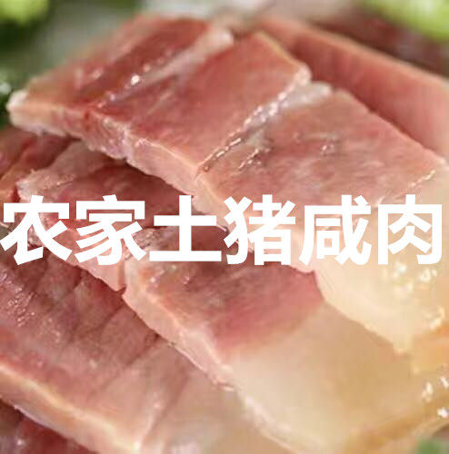 500g诸暨农家土猪肉咸肉腌猪肉腊肉条肉手工自制绍兴年货土货