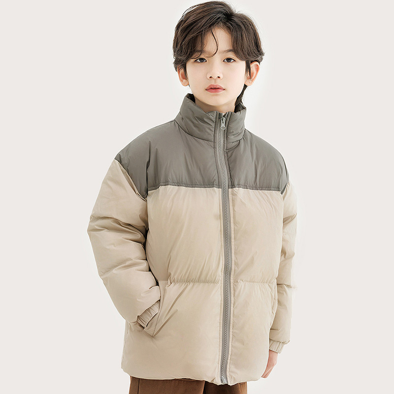 纯一良品男童秋冬立领羽绒服轻薄