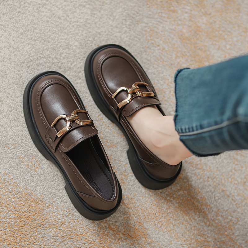 牛皮款~秋冬乐福小皮鞋女