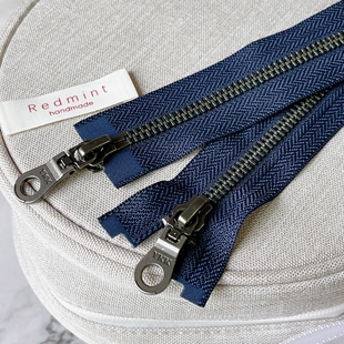 双头开尾5 上衣毛衣羽绒夹克外套金属拉锁深蓝960 YKK拉链古银开衫