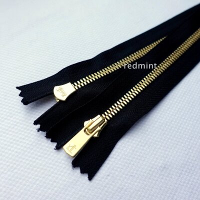 ykk高档拉链打磨5号金铜diy袋口