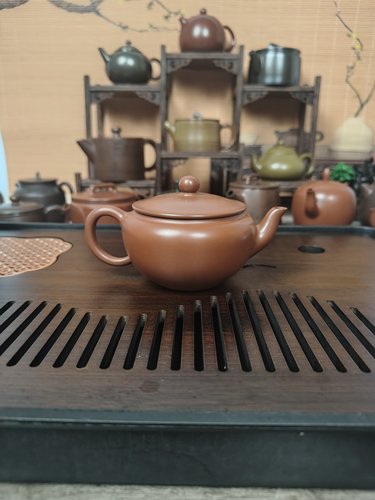 碗灯 钦州纯手工原矿坭兴陶泡茶壶120cc专用六堡茶具非紫砂壶