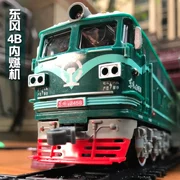 Mô phỏng trẻ em da xanh Dongfeng động cơ đốt trong điện xe lửa nhỏ đồ chơi cậu bé tốc độ cao đường ray xe lửa mô hình đồ chơi mô hình - Đồ chơi điều khiển từ xa