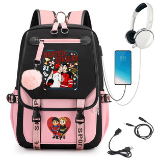 亚马逊热销 Rivalry 卡通印花背包学生校园书包60131 Heated