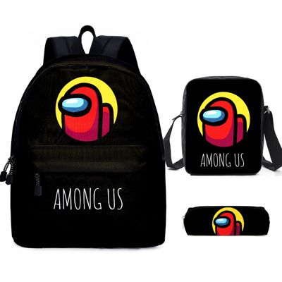 Among us二件套背包太空狼人杀中小学生卡通书包笔袋套装