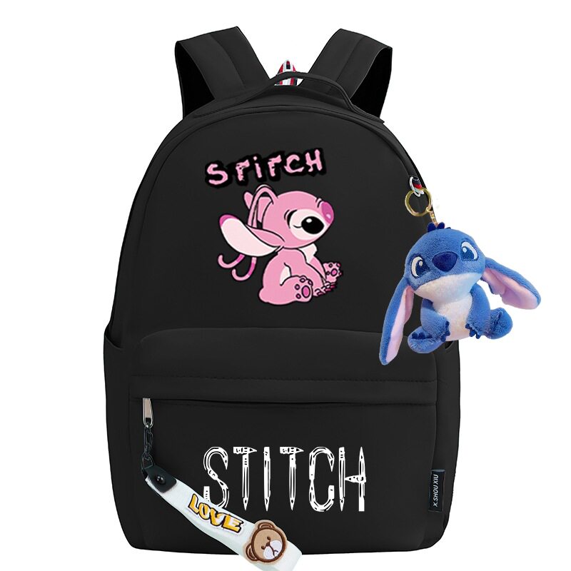 星际宝贝可爱卡通图案印花双肩背包少女学生可爱女生书包送玩偶