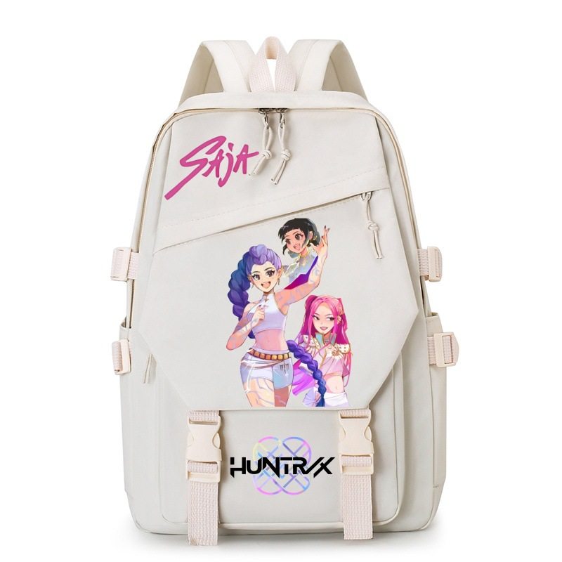 爆款Kpop猎女魔团印花双肩背包外贸休闲书包男女款学生书包