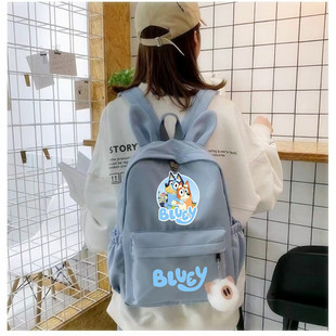 bluey布鲁伊可爱兔耳朵双肩背包小学生书包时尚休闲小书包男女款