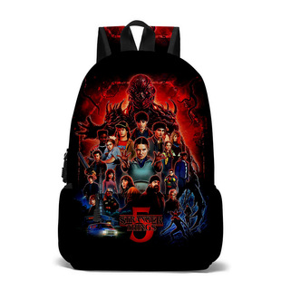 3D新品Stranger Things怪奇物语第五季双肩背包学生书包大容量