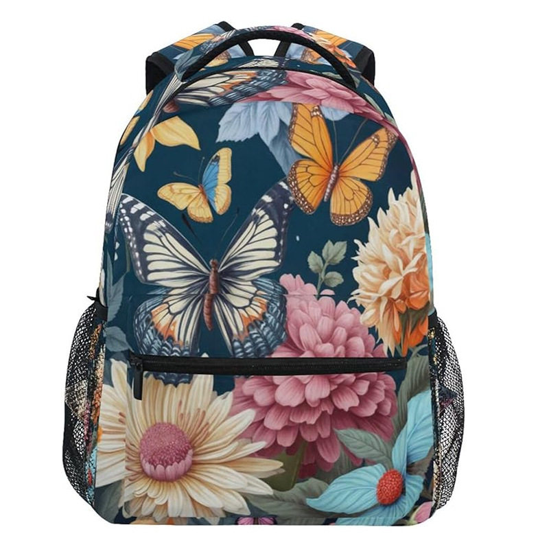 跨境时尚简约女双肩包高级感轻便休闲旅行男士背包大容量学生书包