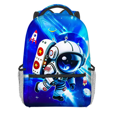 宇航员Astronaut厂家批发全印背包DIY学生双肩包书包亚马逊新款