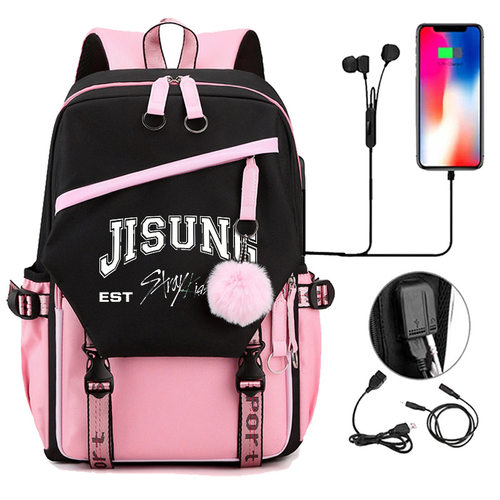 Stray Kids高颜值校园韩版书包初高中学生双肩背包0516速卖通代发