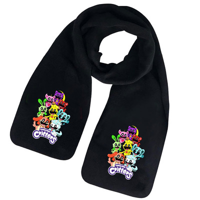 微笑动物smiling critters新款卡通游戏周边男女儿童围巾学生围脖