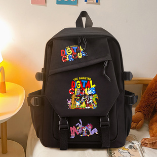 新款马戏团男女学生高颜值卡通digital circus背包轻便双肩书包