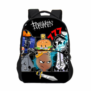 跨境批发Roblox Forsaken Gubby贴袋书包被遗忘的游戏学生背包