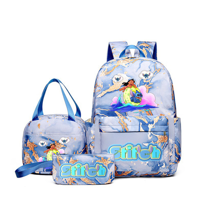 stitch史迪仔史迪奇学生书包大容量双肩包数码印花卡通双背包现货