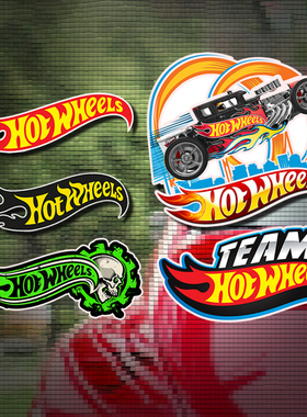 汽车油箱盖贴纸 Hot Wheels风火轮个性涂装 汽车模型爱好者痛车贴