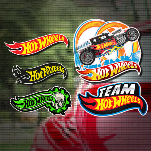 汽车油箱盖贴纸 Hot Wheels风火轮个性涂装 汽车模型爱好者痛车贴