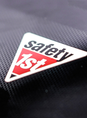 竞速摩托改装机车道路防水车贴SAFETY1ST三角贴纸 新手上路反光贴