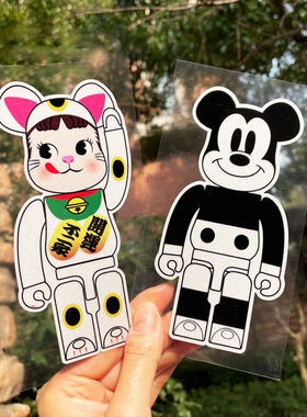 bearbrick积木熊暴力熊笔记本电脑ipad贴纸手机光面行李箱贴纸