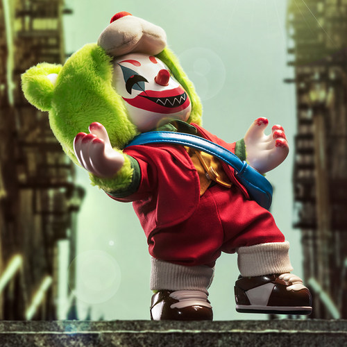 【潮玩】叛逆小丑熊关节可动手办