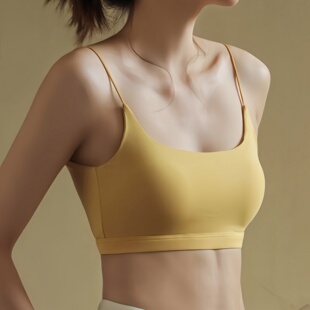 瑜伽背心防震 美背内健身衣女透气带胸垫收副乳吊带运动文胸一体式