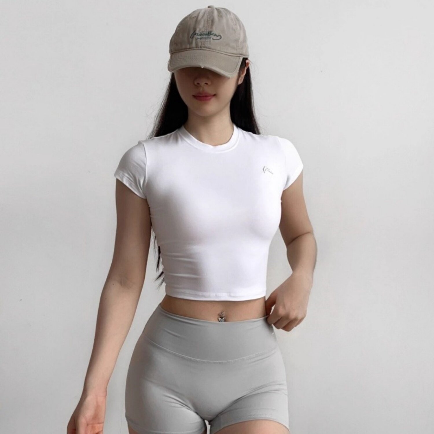 ONERA欧美瑜伽T恤女高弹显瘦速干健身上衣运动短袖性感透气紧身夏