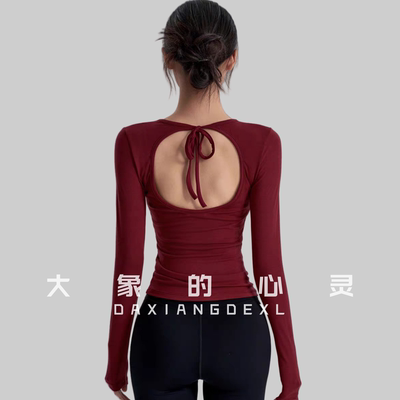 露背运动上衣高级感普拉提瑜伽服