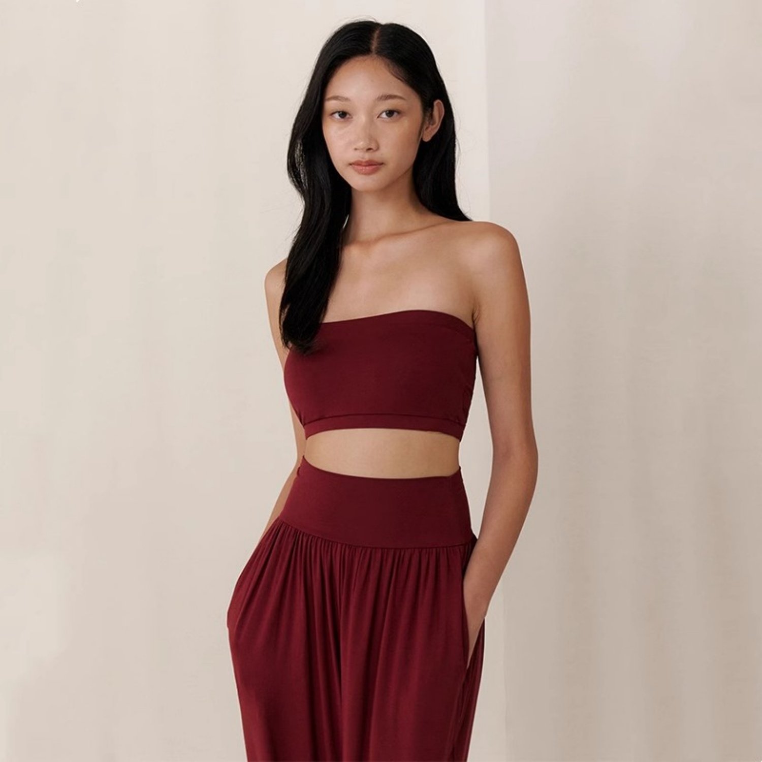 2025新光滑瑜伽抹胸无肩带固定运动文胸上衣高弹性感健身内衣聚拢,运动服/休闲服装,运动文胸,淘宝优惠券,粉丝福利购,淘宝优惠卷