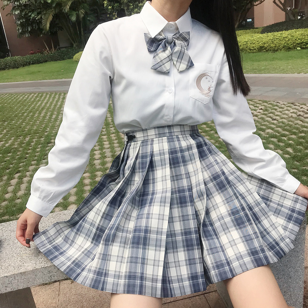 jk制服正版格裙 温柔一刀套装裙子女 秋冬全套裙半身裙百褶裙毛衣