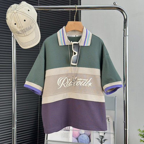 大E小e童装男童拼色POLO衫