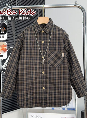 大E小e童装男童夹棉衬衫