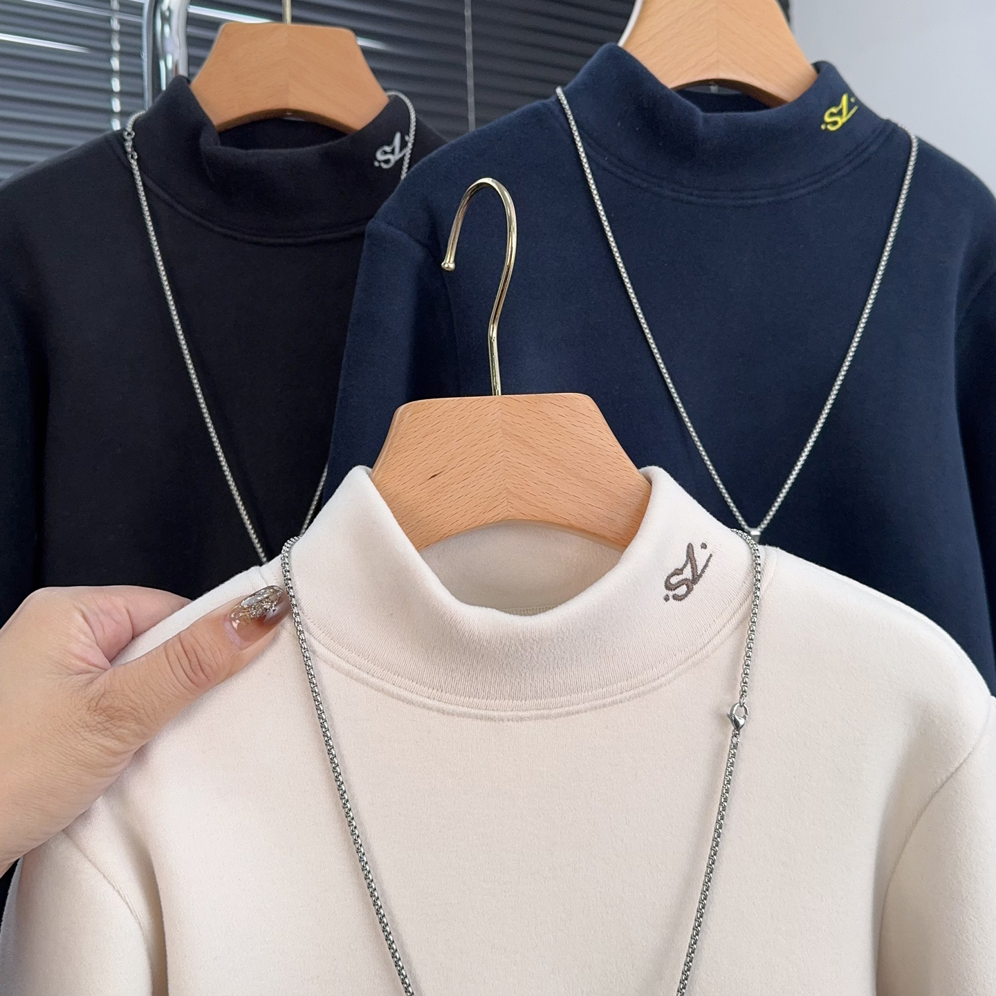 妙吧童装男女童加绒打底衫