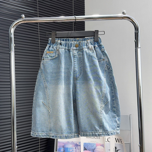唛池童装男女童牛仔中裤2026夏季中大童七分裤韩版儿童休闲短裤潮