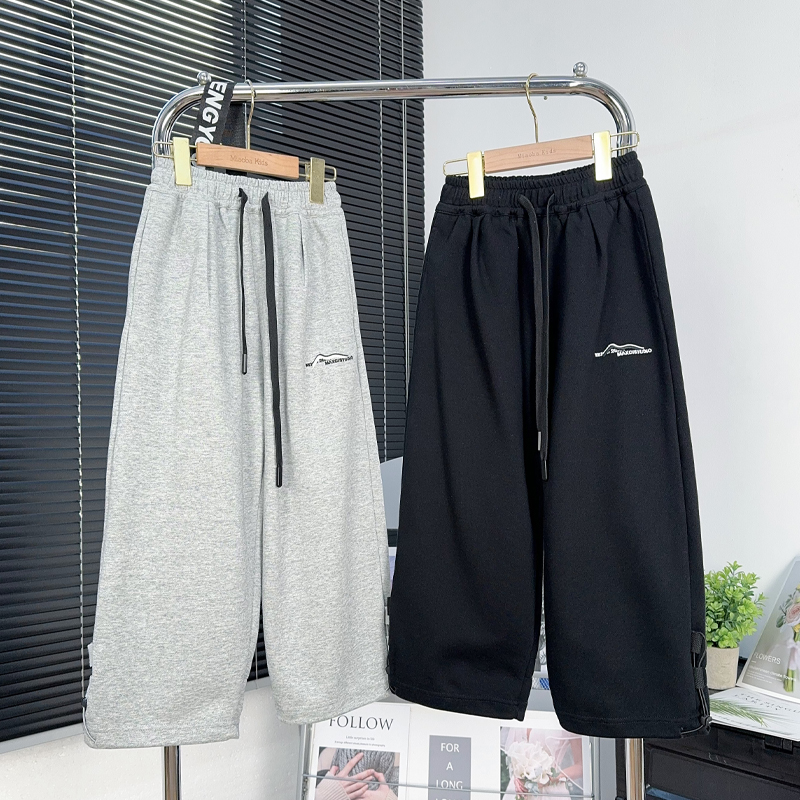 品牌童装男童针织休闲裤子