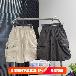 大E小e童装儿童轻薄短裤2026夏季中大童工装五分裤男童中裤潮7012