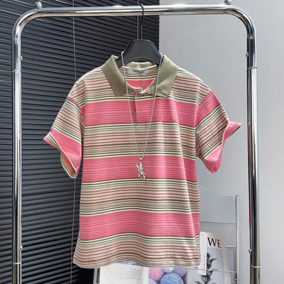 啦芙莱童装男女童条纹POLO衫