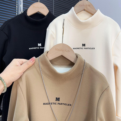 男童加绒打底衫中大童内搭上衣