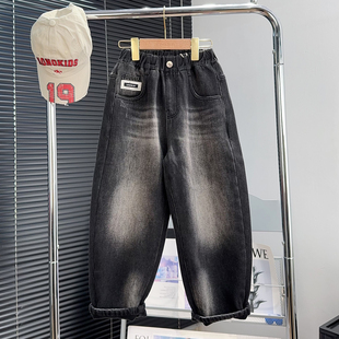 男童保暖休闲裤 啦芙莱童装 中大童加厚牛仔裤 子冬款 3065 儿童加绒裤