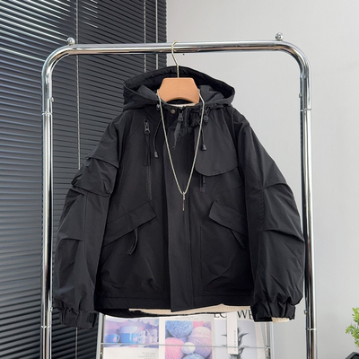 啦芙莱童装男童黑色夹棉外套